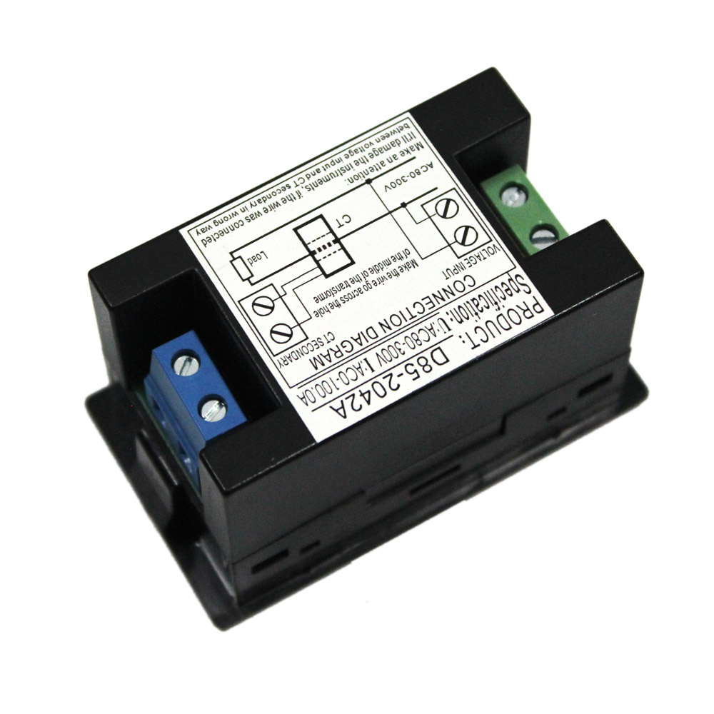 Mini Voltmeter Ammeter Digital LCD Voltage Meter Voltmeter Current Transformer AC80 300V Dual Display Electric Diagnostic tool