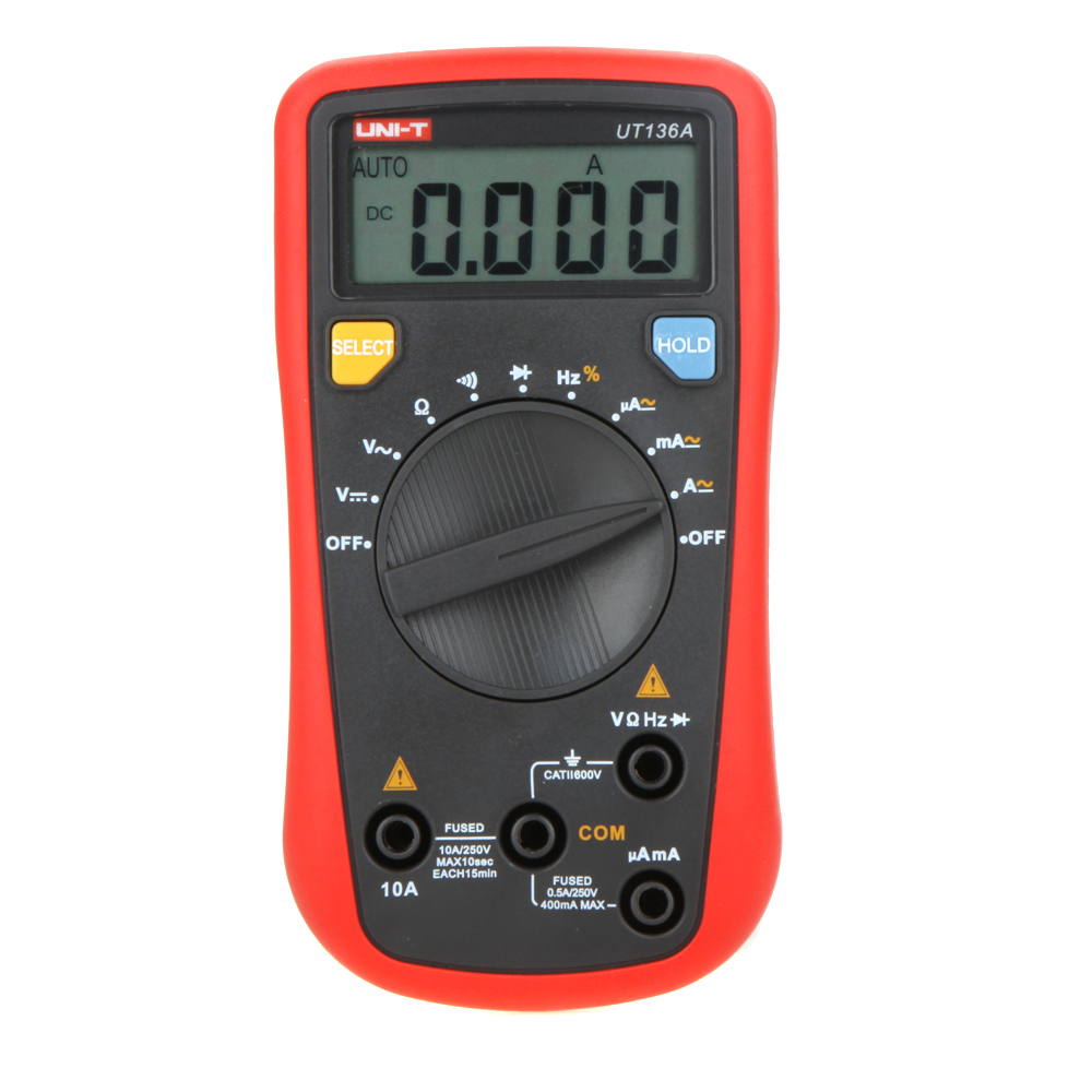 UNI T Mini Dgital Multimeter Auto Range Data Hold DMM ultimeter Tester Voltage Current Tongs Frequency Duty Cycle Test Tool