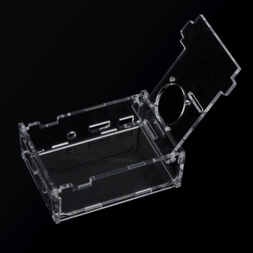 Clear Case Cover Transparent Shell Box for Raspberry Pi 2 Model B+ Support Fan Installation