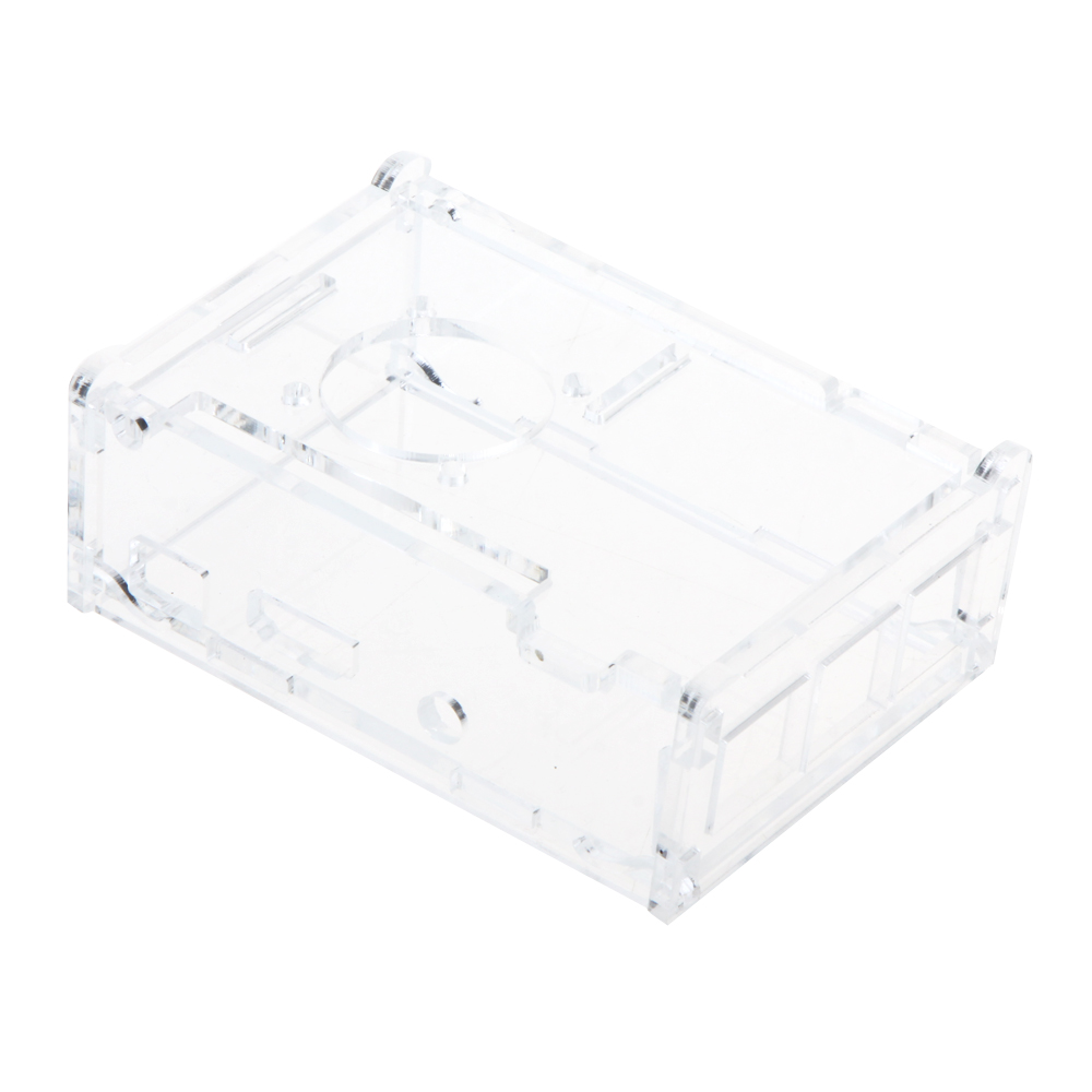 Clear Case Cover Transparent Shell Box for Raspberry Pi 2 Model B+ Support Fan Installation