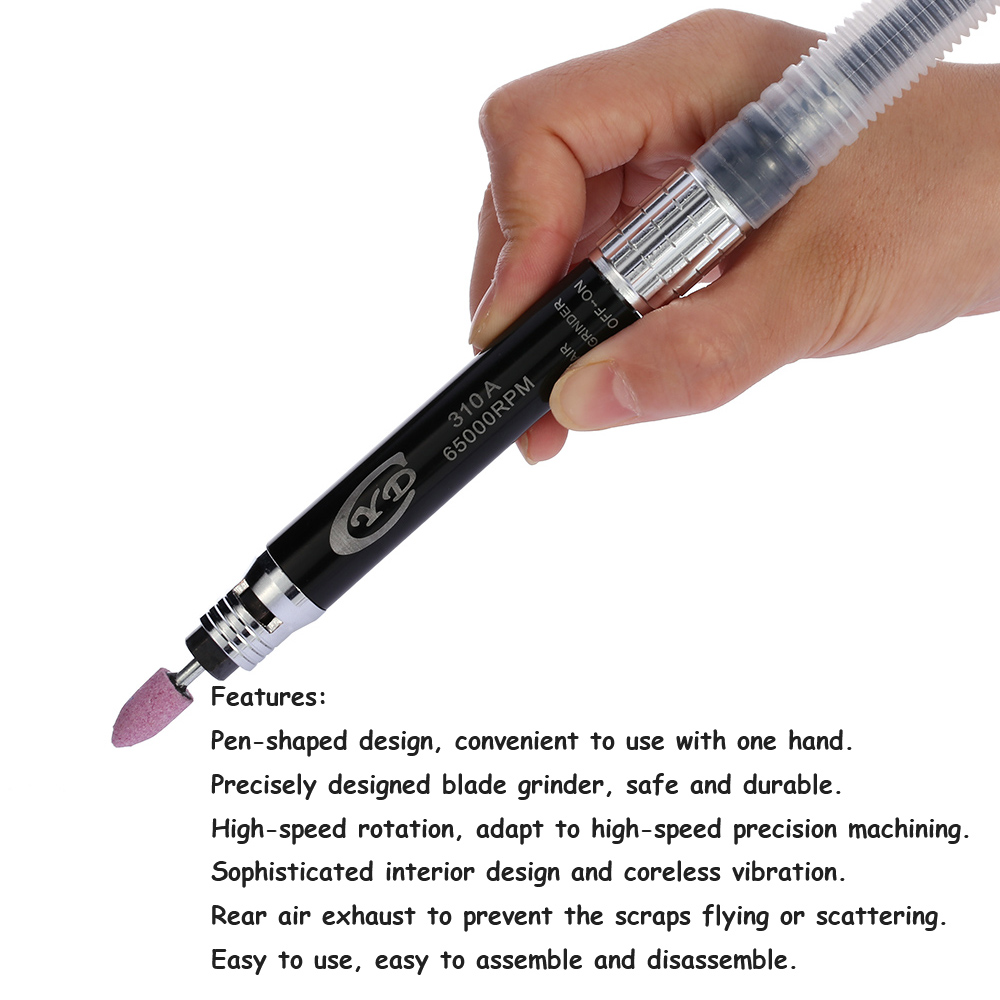 Multi function Air Grinder Mini Pencil Polishing Rotary Cutting Tool Set Professional Air Micro Die Grinder Kit 16pcs 65000 RPM