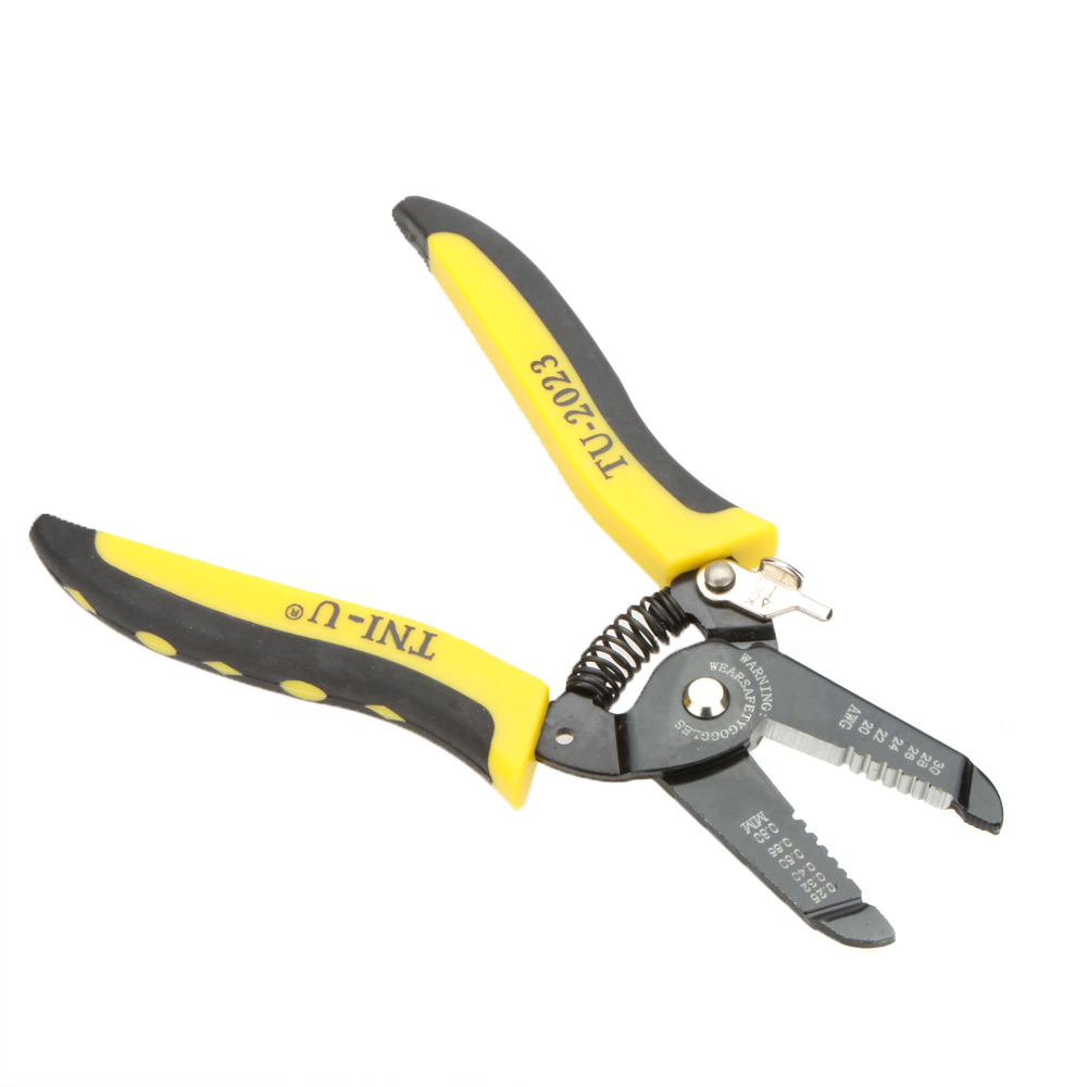 TU 2023 Mini Striping Pliers Precise Wire Stripper Cutter Tool Clamp Steel Wire Cable Cutter Plier Tool Stripping 30 20AWG