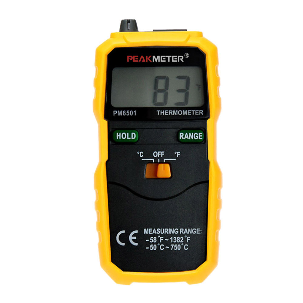 PEAKMETER LCD Wireless Digital Thermometer K Type Accuracy termometro Temperature instrument Thermocouple W Data Hold Logging