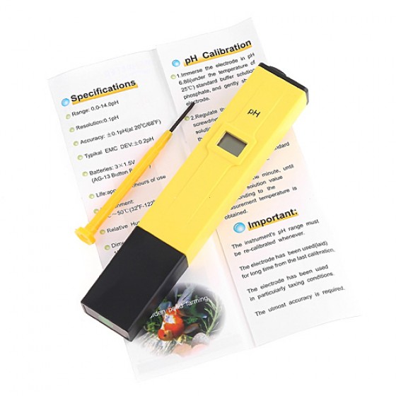 Accurate Pen Type PH Meter Excellent Water Quality Test Tool Home Drink Water Analyzer Monitor