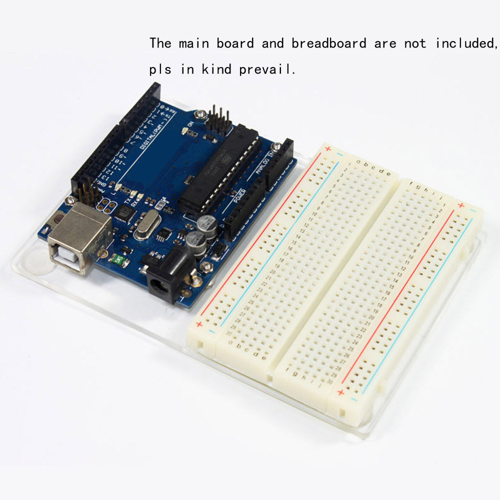 Acrylic Experimental Platform Baseplate Base plate for Arduino UNO R3 Board Fixation 11.7cmx8.1cm