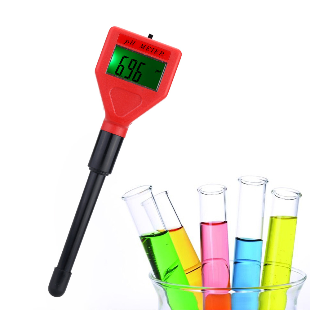 Mini Pen Type pH Meter High Precision Acidimeter with LCD Backlit Display Industry and Experiment Analyzer for Drinking Water