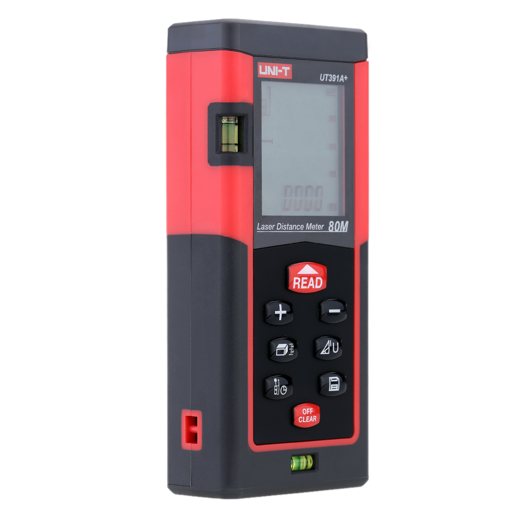 UNI T Handheld 80m Practical Laser Rangefinder Digital Laser Distance Meter Range Finder Measure Self calibration Level Bubble