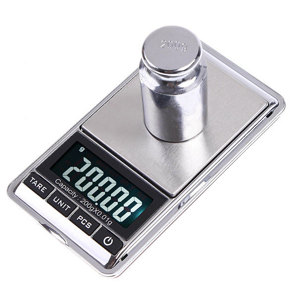 Mini Digital Scales Balance Libra Pocket Jewelry Scale Portable Electronic Scales Jewellery Diamond Weight Weighting 200gx0.01g