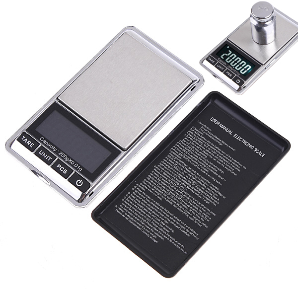 Mini Digital Scales Balance Libra Pocket Jewelry Scale Portable Electronic Scales Jewellery Diamond Weight Weighting 200gx0.01g