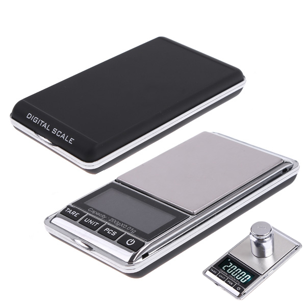 Mini Digital Scales Balance Libra Pocket Jewelry Scale Portable Electronic Scales Jewellery Diamond Weight Weighting 200gx0.01g