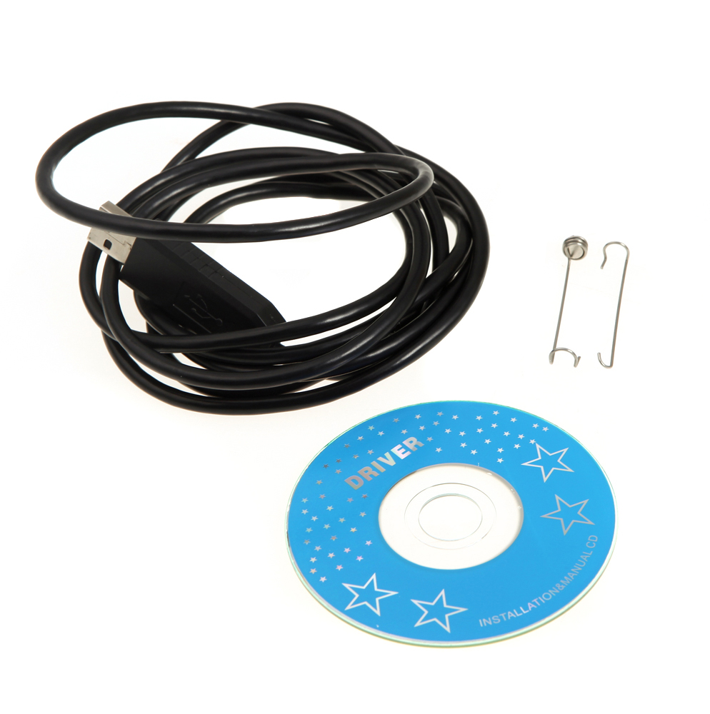 USB endoscope 7mm USB Waterproof Inspection Borescope Snake Scope Magnifier with a Flexible Insertion Tube 6pcs LED 2m Tube