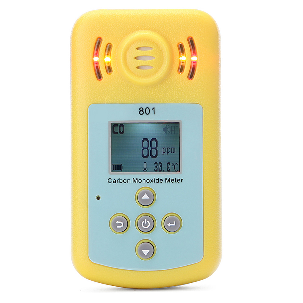 Mini Carbon Monoxide Gas Meter Portable CO Detector LCD Display and Sound light Alarm Sensitive Gas Analyzer for Home Security