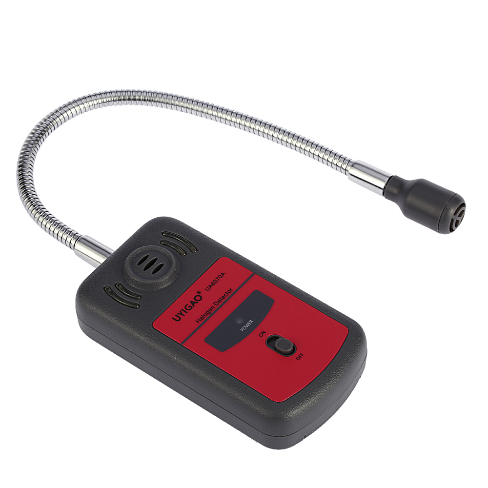 UYIGAO Portable Halogen Gas Leakage Detector monitor Automotive Chlorine Fluorine Tester Mini Gas Analyzer with Sound lightAlarm