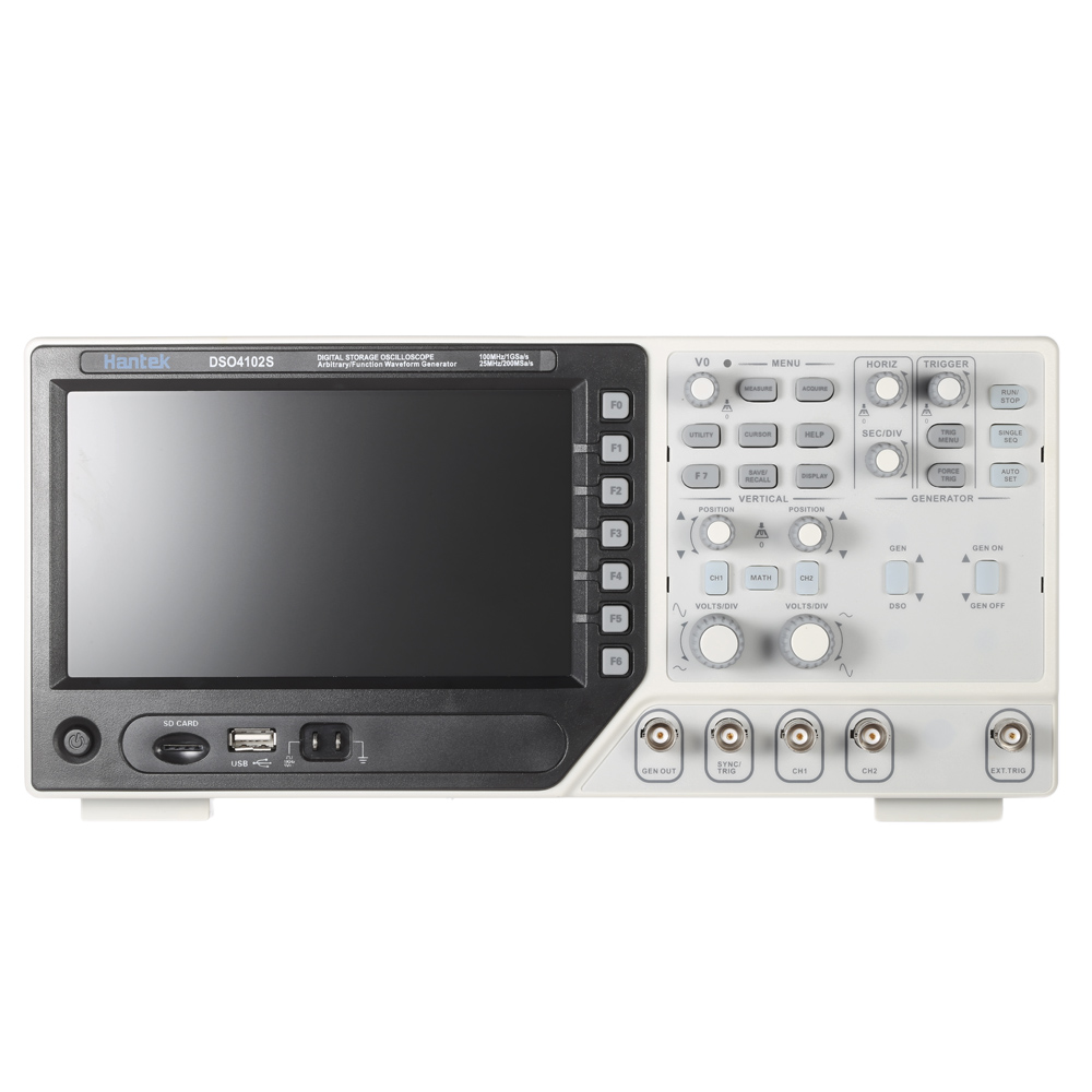 Hantek DSO4102S 2 CH Digital USB Oscilloscope 1CH Arbitrary Function Waveform Generator Synchronizing Signal Source100MHz