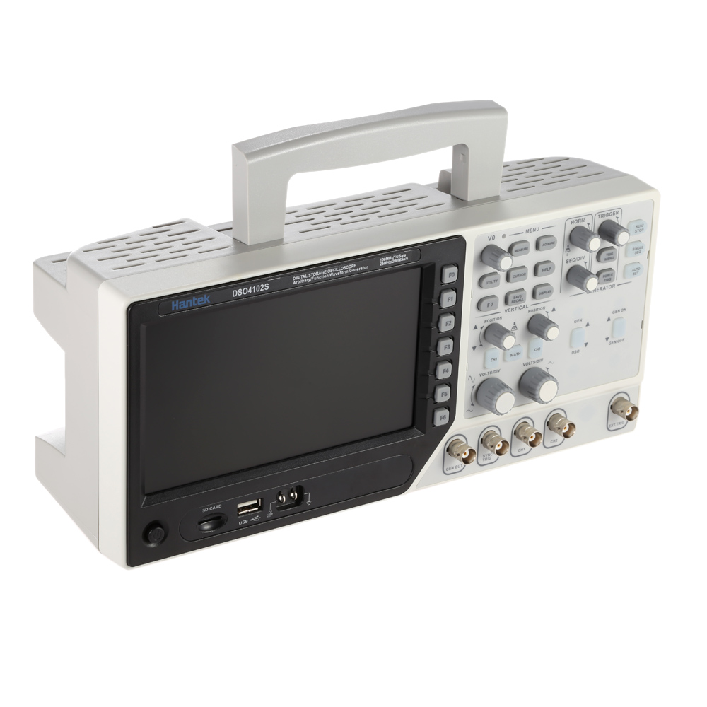 Hantek DSO4102S 2 CH Digital USB Oscilloscope 1CH Arbitrary Function Waveform Generator Synchronizing Signal Source100MHz