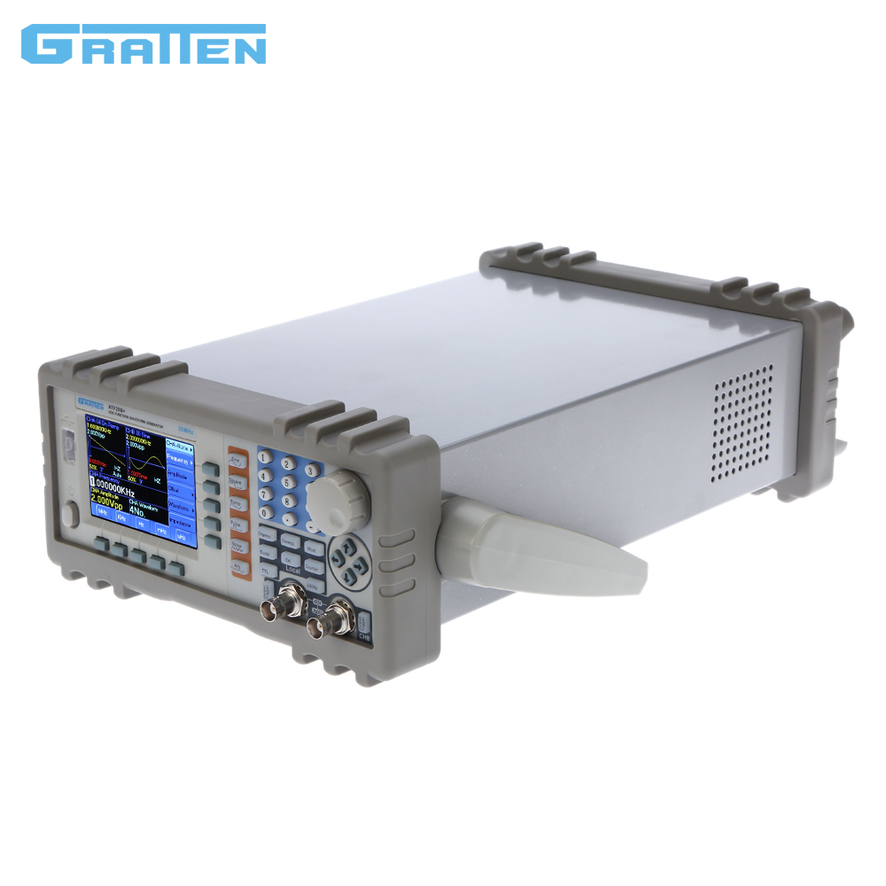 GRATTEN ATF20B+ Double Channel DDS Function Signal Generator Arbitrary Waveform Frequency Generator Meter 20MHz 100MSa s