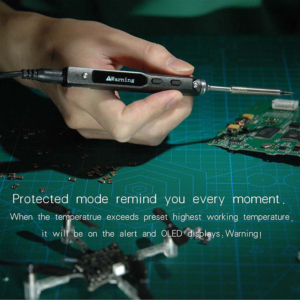 Mini Smart Programmable Electric Soldering Iron Pen type Digital STM32 MCU Welding Tool OLED Repair Tool Temperature Adjustable