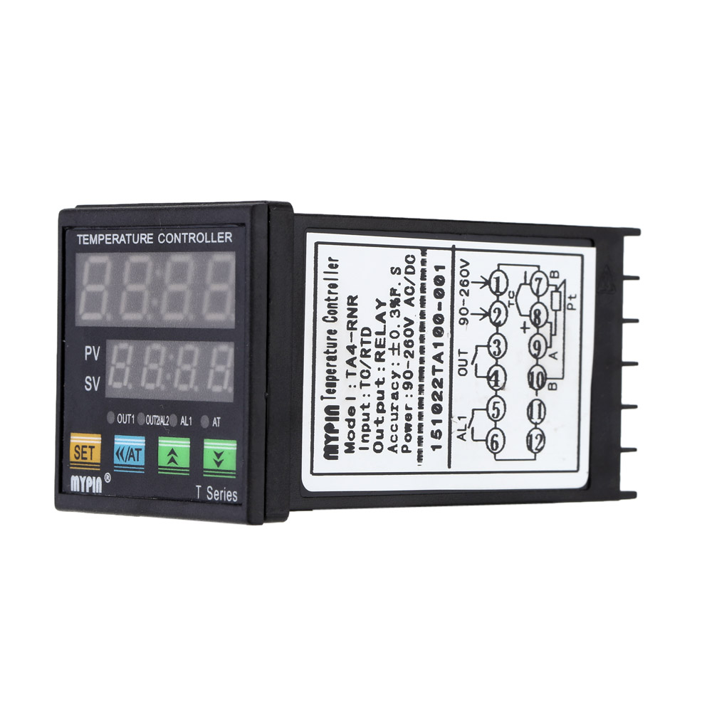 Digital Temperature Controller Thermometer Heat Cooling Control thermostat RNR 1 Alarm Relay Output TC RTD thermal regulator
