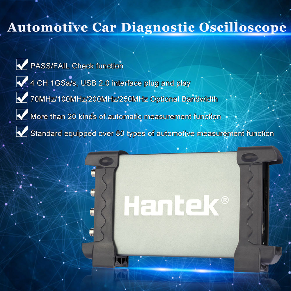 Professional Car Diagnostic Oscilloscope PC USB2.0 100MHz 4 CH Automotive Diagnosis Equipment Automobile Diagnostic Instrument