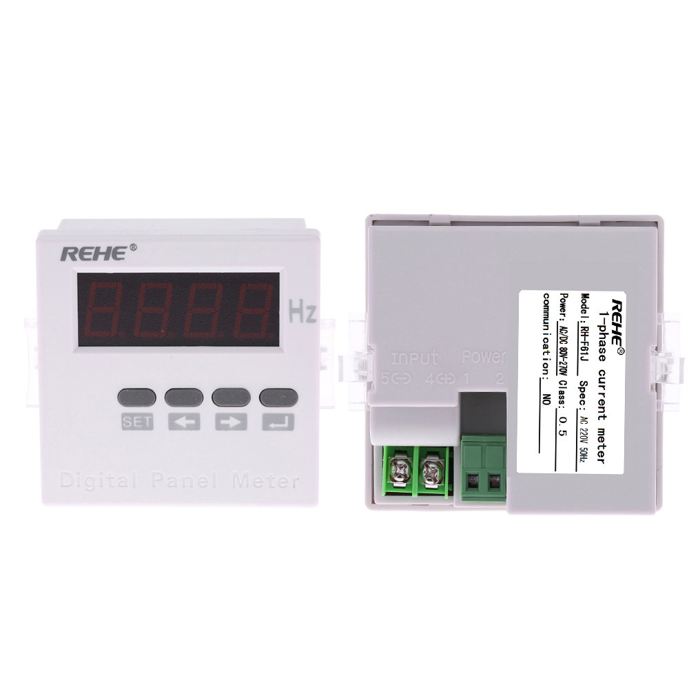 71x71mm High Accuracy frequency counter Digital Frequency Meter Single Phase cymometer AC DC80V 270V 50Hz digital frecuencimetro