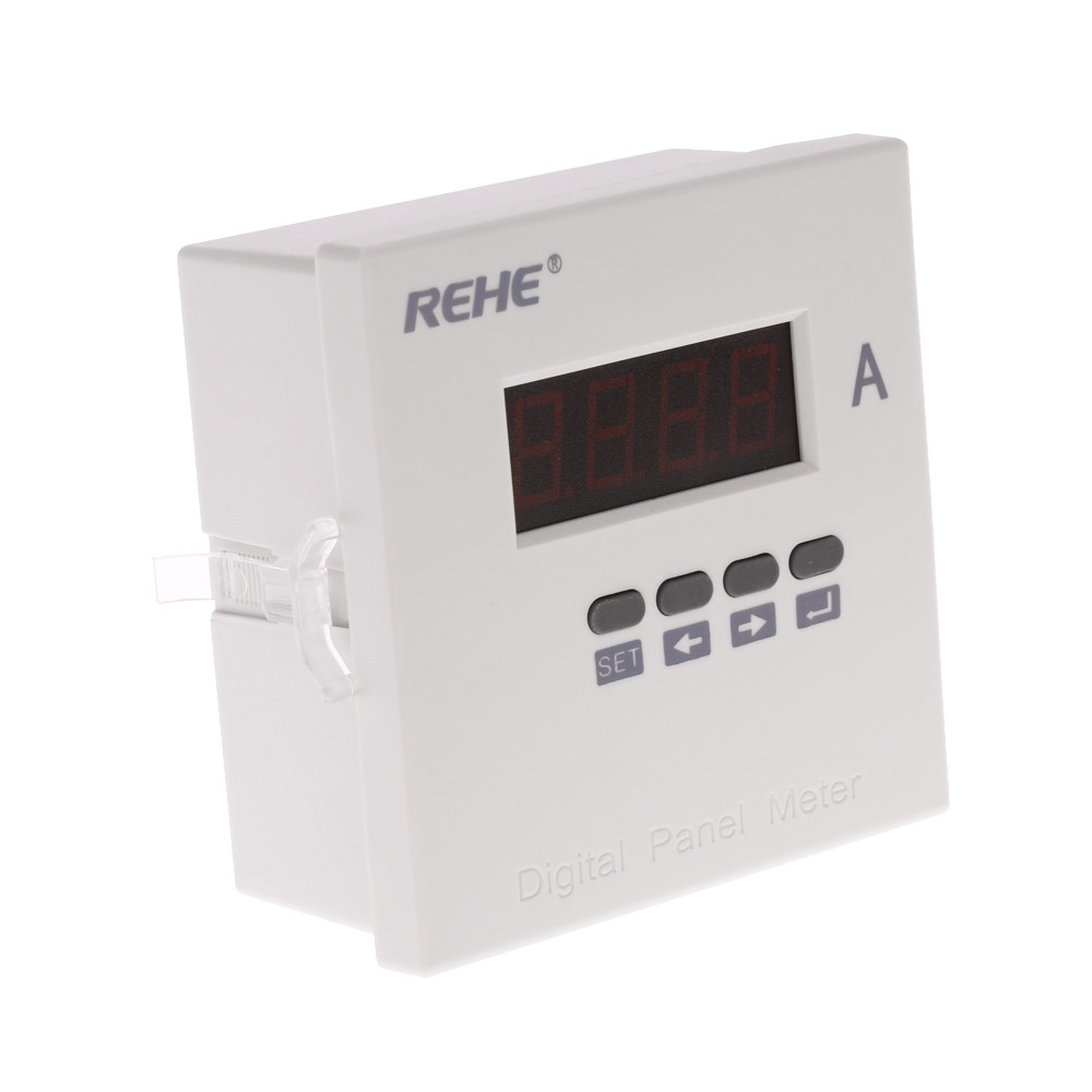 Digital Ammeter Single Phase AC Current Panel Meter Ammeter Current Ratio Programmable tester AC 5A AC DC80V 270V amperimetro