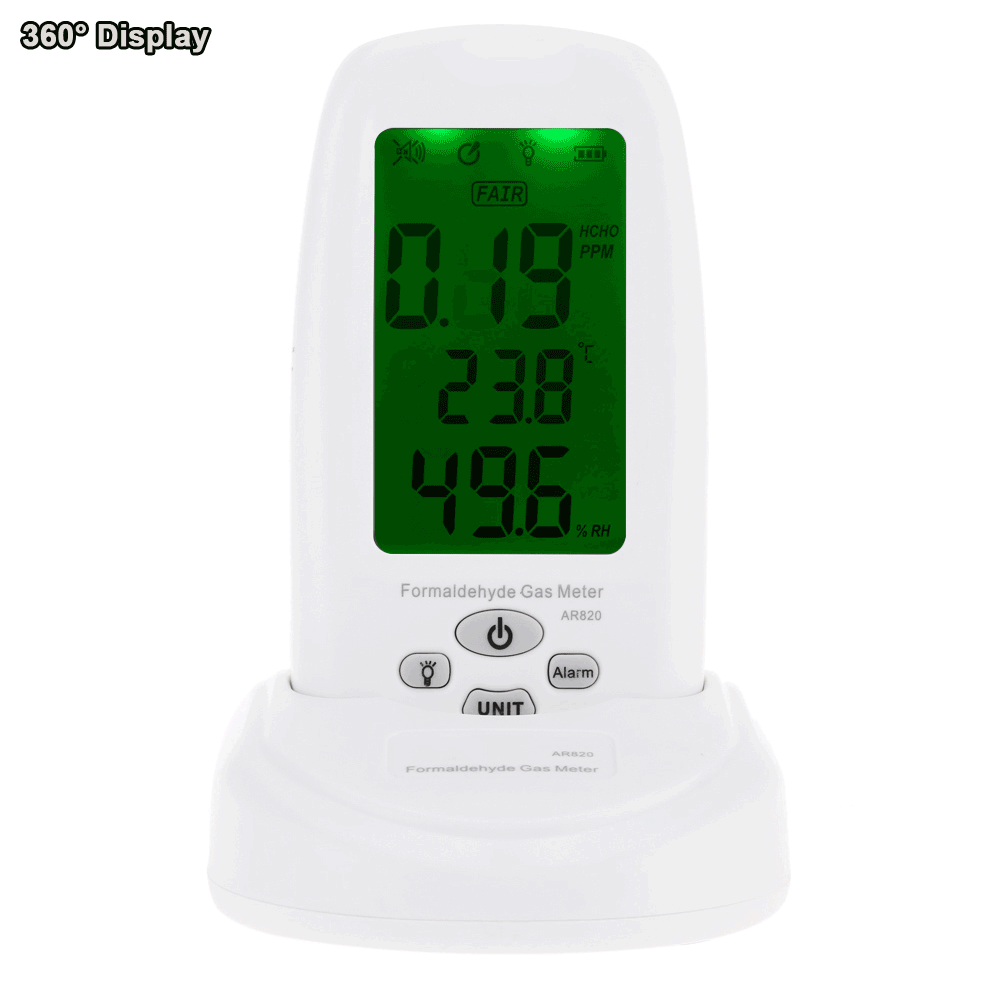 AR820 Digital Formaldehyde Detector Sensitive Air Quality Monitor Tester Indoor Thermometer Hygrometer Gas Detector Analyzer