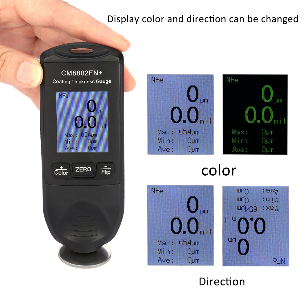 Nicety Digital Coating Thickness Gauge diagnostic tool Coatings feeler gauge Fe NFe TFT Display paint thickness gauge tester