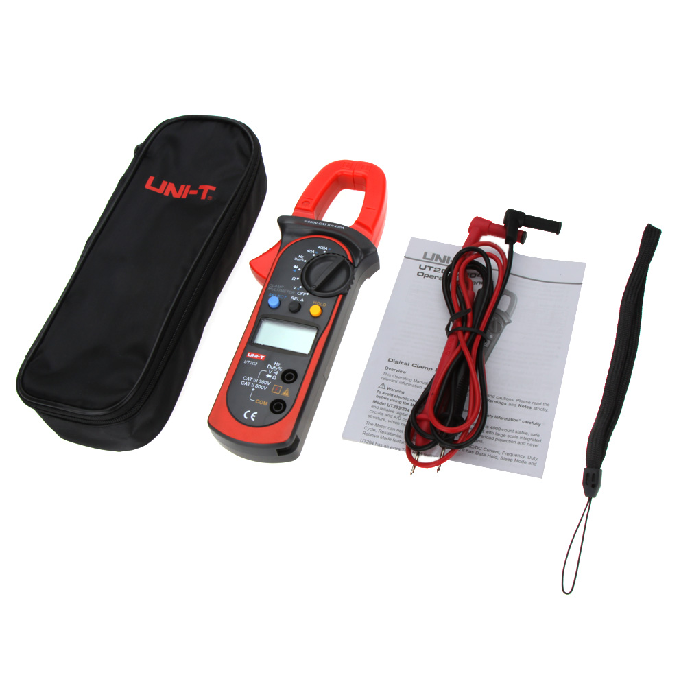 UNI T Mini Clamp Meter Multimeter 400A AC DC Auto Range Digital Current Tongs Diagnostic tool for w Voltage Resistance Frequency