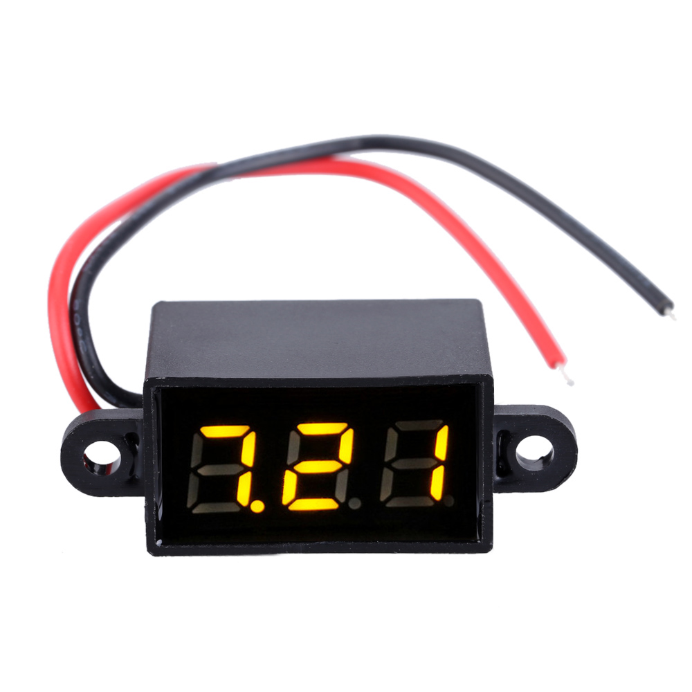 Digital Water proof voltmeter LED Screen Voltage power tester 3.5 30V Ammeter diagnostic tool Voltimetro Electrical Instruments