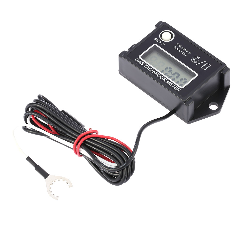 New Arrival LCD Digital Tachometer Tach Hour Meter RPM Tester termometro for 2 4 Stroke Engine Motorcycles tachometer motor