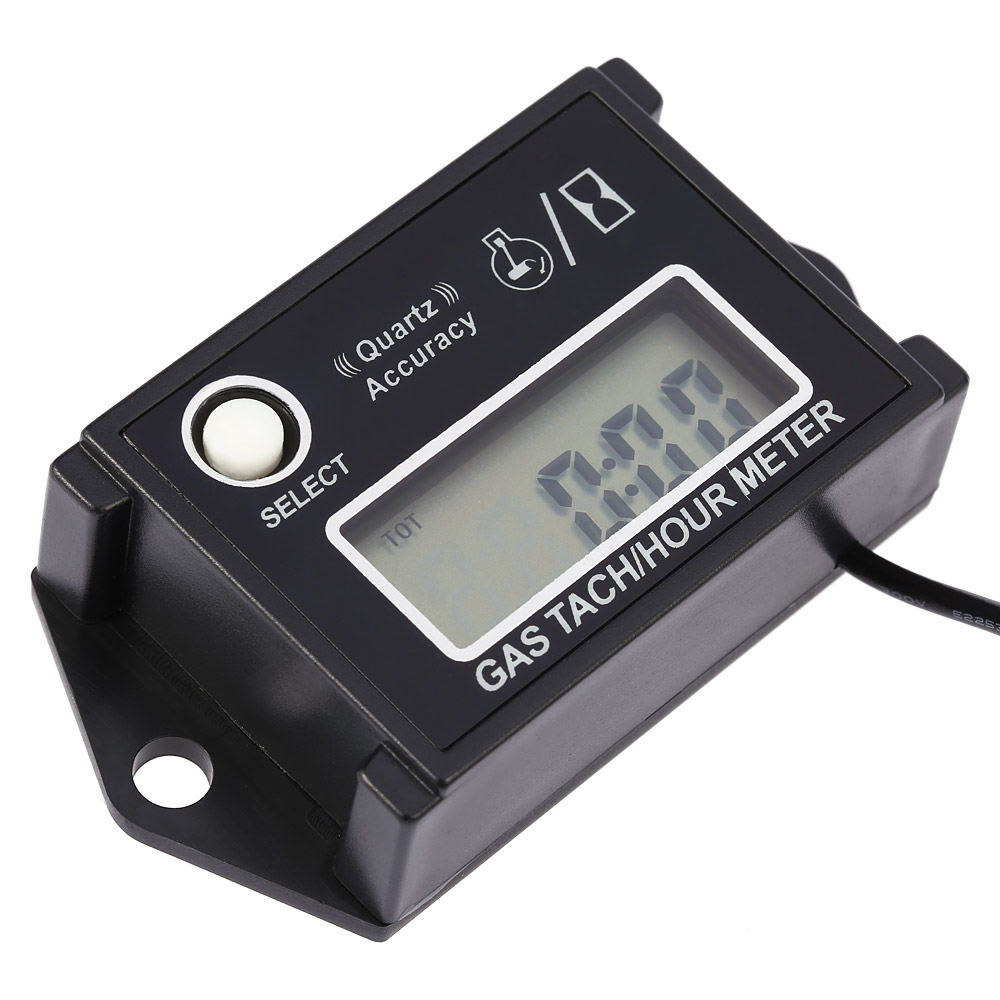 New Arrival LCD Digital Tachometer Tach Hour Meter RPM Tester termometro for 2 4 Stroke Engine Motorcycles tachometer motor
