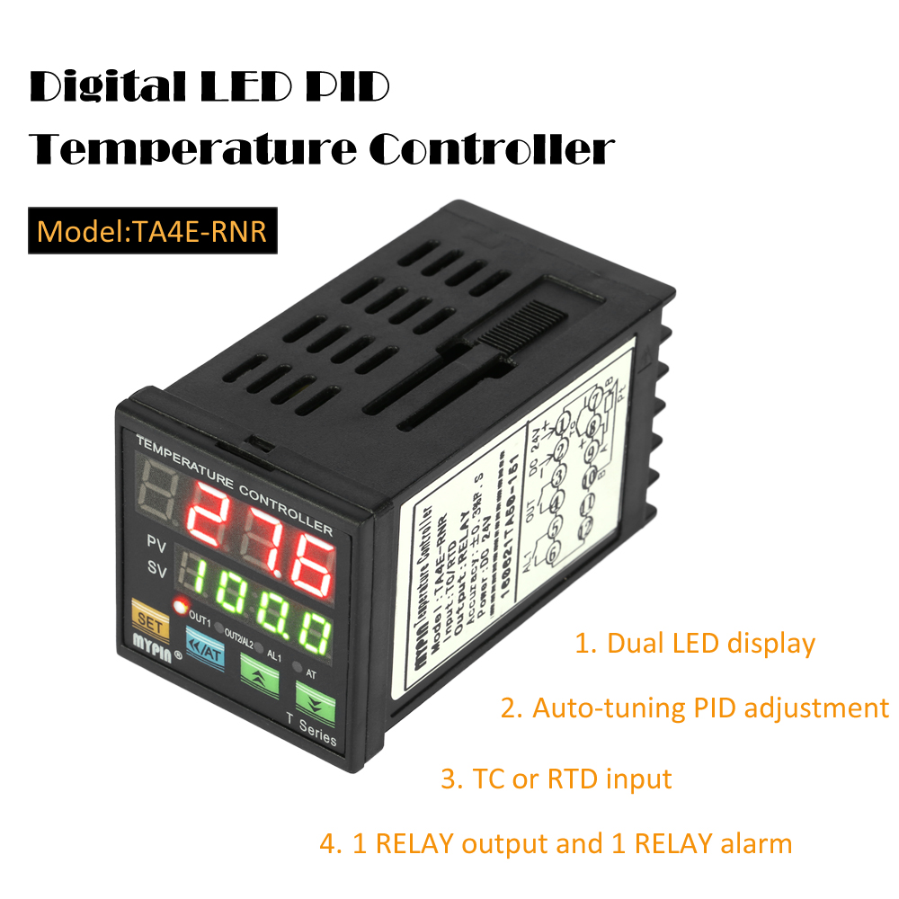 Digital LED PID Temperature Controller Thermometer Heating Cooling Control thermal regulator TC RTD Input RNR 1 Alarm Relay