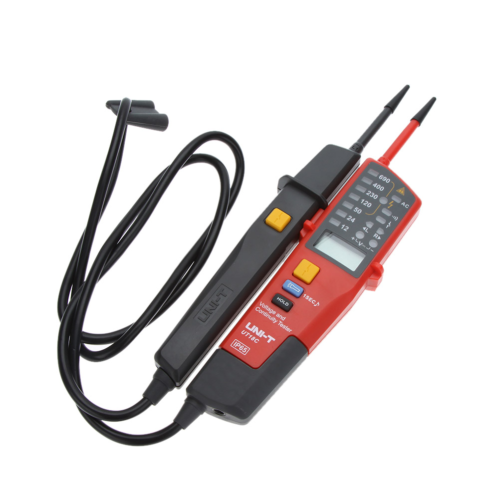 UNI T UT18C Multi function Voltage Tester Pen Voltimetro With LED Indication Date Hold RCD Test No Battery Detection Voltmeter