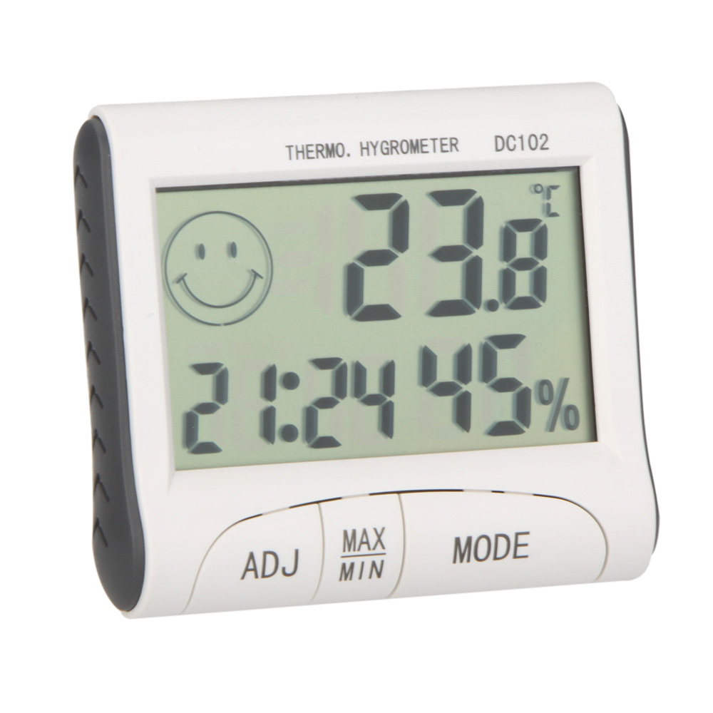 multi use Digital Thermometer Hygrometer Temperature Humidity Meter Clock Magnetic Alarm Clock weather station diagnostic tool