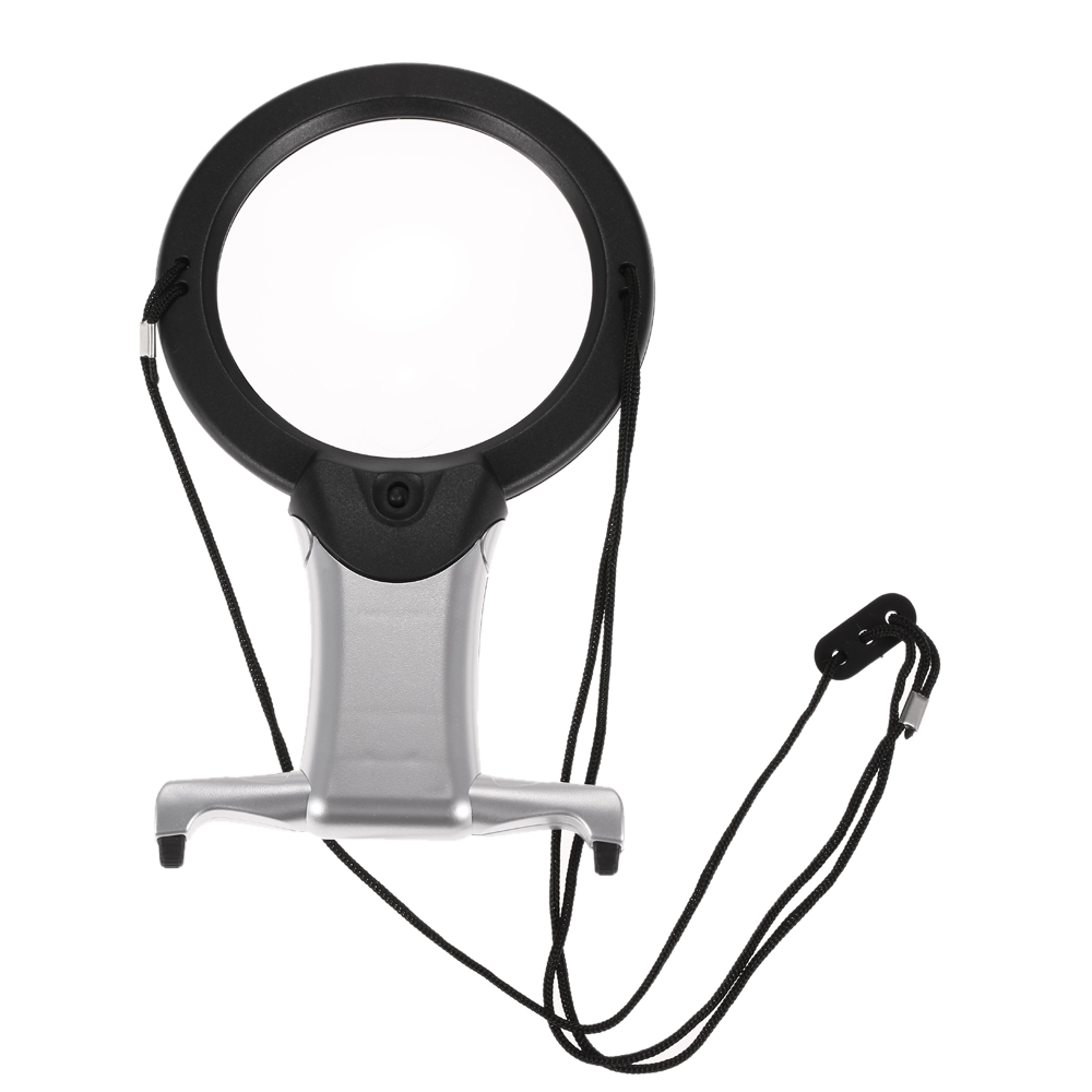 2 in 1 Hands free Magnifier microscope 2X 6X reading glasses magnifying glass with light desk magnifier lamp Magnifying Tool