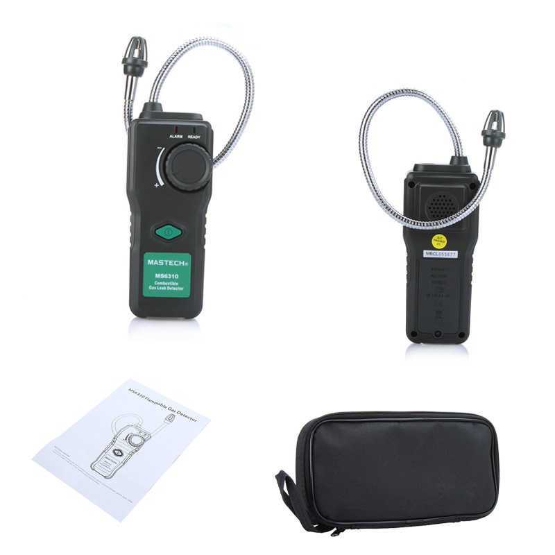 Portable Multifunctional Flammable Gas Detector Combustible Gas Leak Tester 10 40 Sound Light Alarm Adjustable Sensitivity