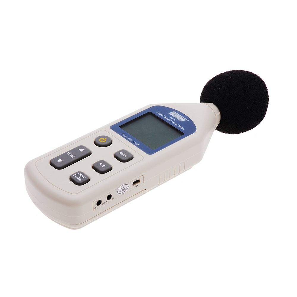 LCD Digital Sound Level Meter Noise Measuring Instrument Decibel Monitoring Logger Tester 30 130dB