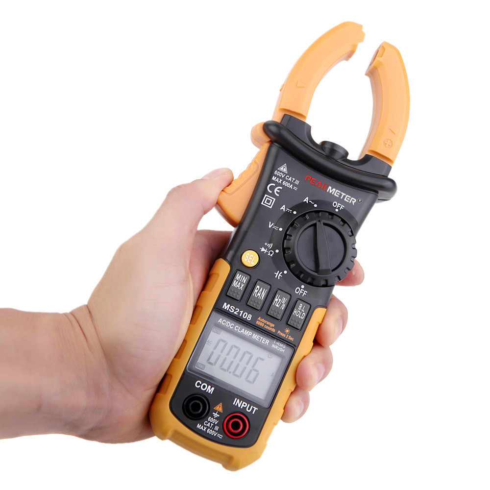 Digital Clamp Meter Multimeter 6600 Counts Current Tongs Electronic Diagnostic tool for Voltage Resistance Capacitance Tester