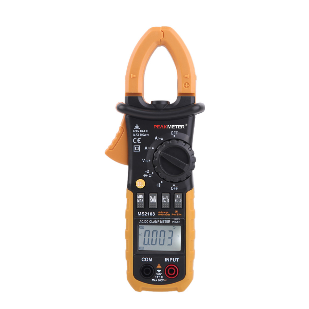 Digital Clamp Meter Multimeter 6600 Counts Current Tongs Electronic Diagnostic tool for Voltage Resistance Capacitance Tester