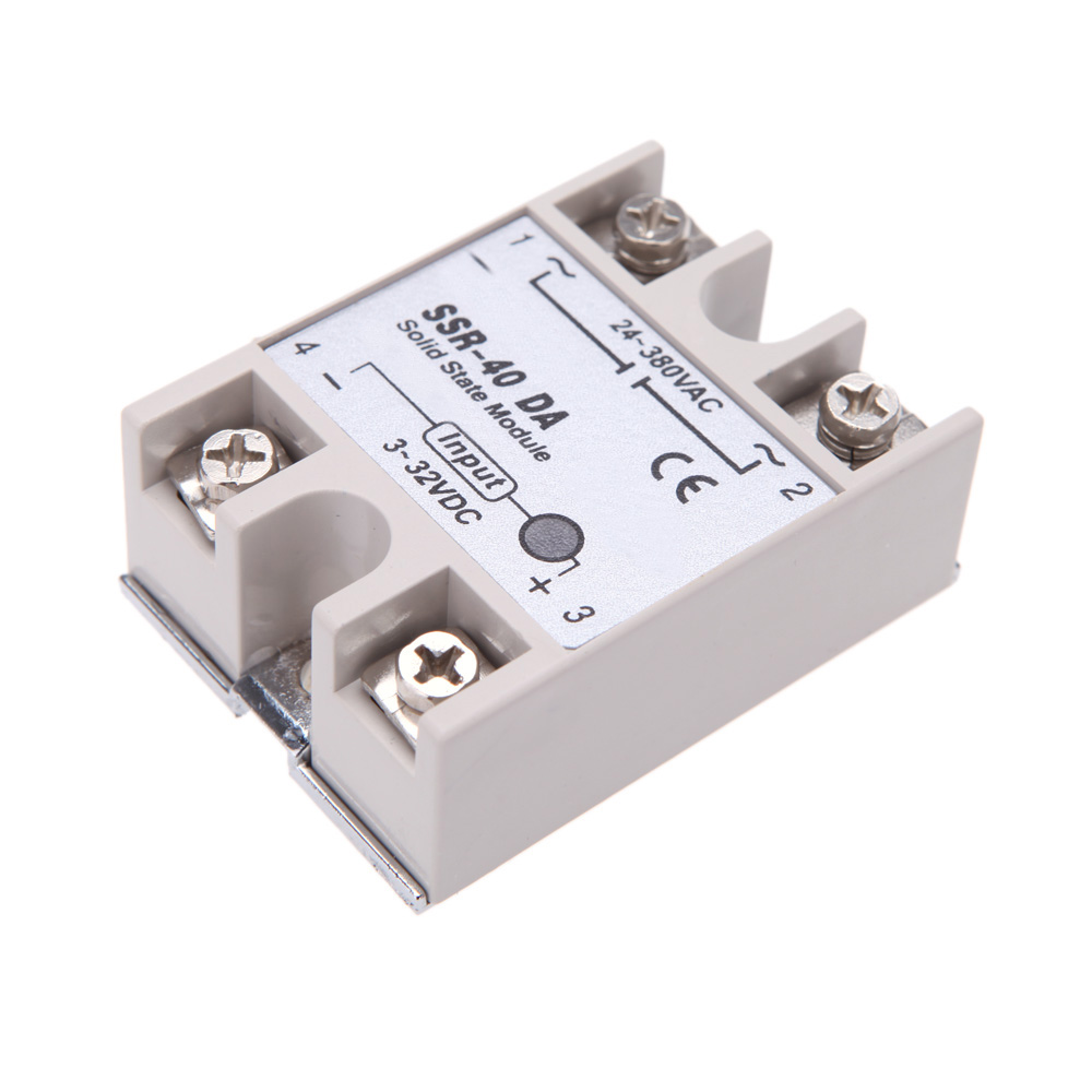 SSR 40 DA Solid State Relay Module 40A 24V 380V for PID Temperature Controller 3 32V DC To AC