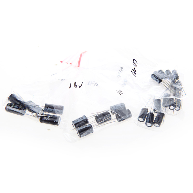 thumbnail interactive-video image 1 of 304PCS Electrolytic Capacitor Assortment Kit - 20 Values 0.1uF To 2200uF For Electronics Projects 1 of 11