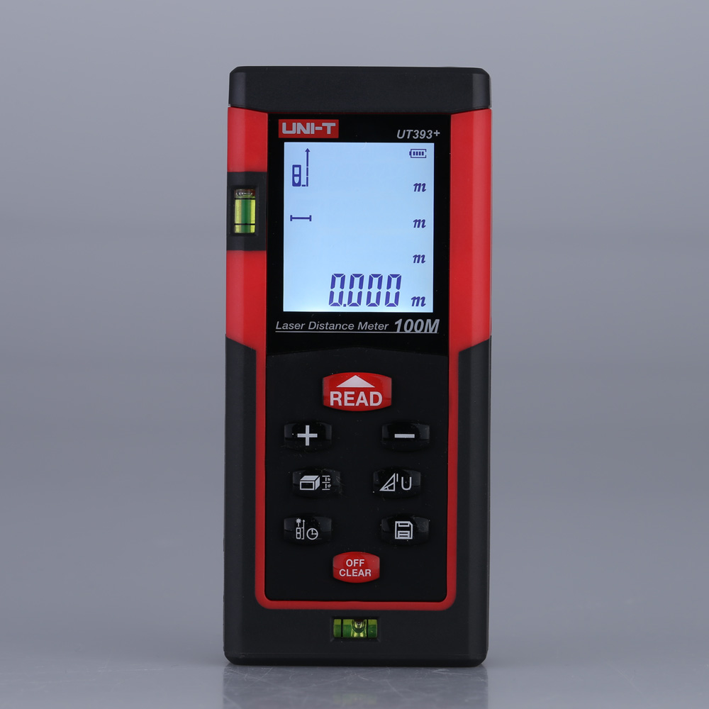 UNI T Handheld 100m Laser Distance Meter Range Finder Practical Laser Rangefinder DigitalDistance Area Volume Self calibration