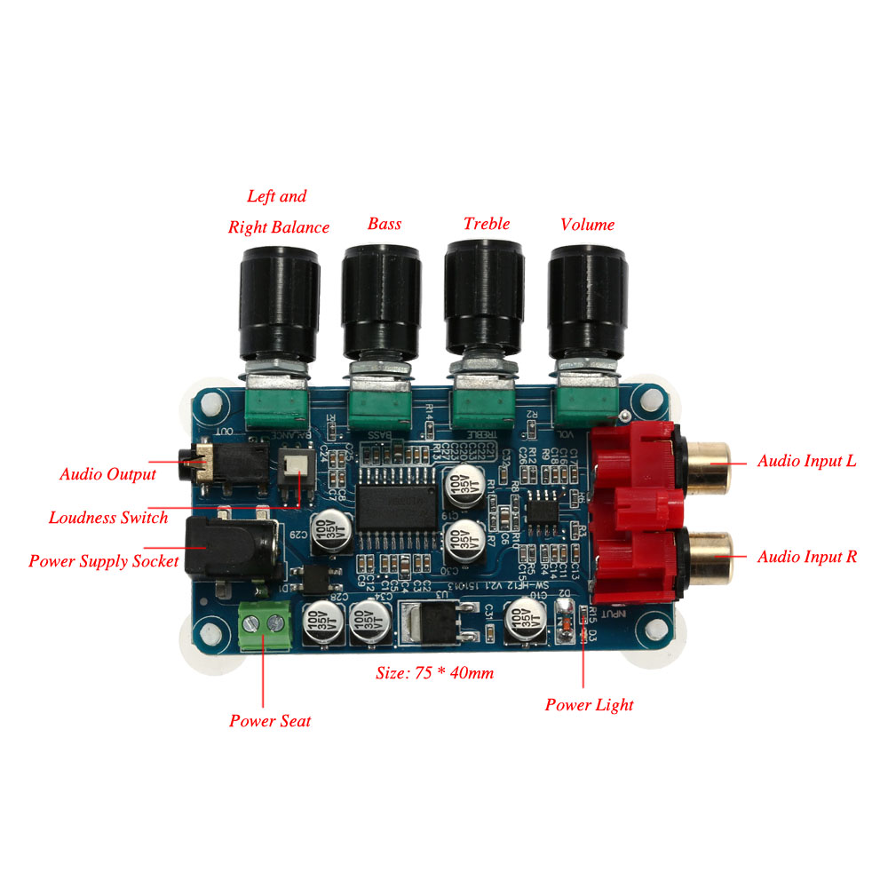 PYNQ Preamplificatore Phono NE5532 Per Giradischi Vinile – Scheda DIY Con Filtri E Uscita Lotus, Alimentazione Singola 5-20V