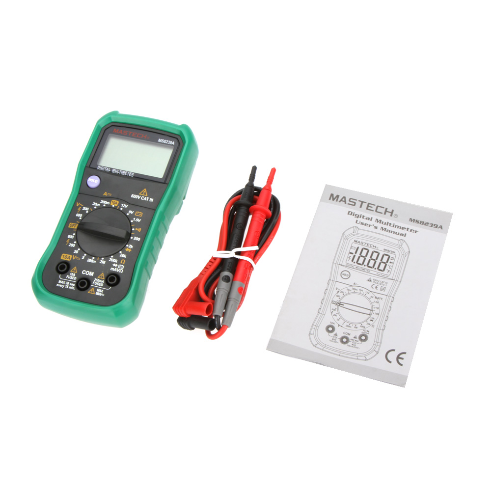 Frentaly XL830L Digital Multimeter – AC/DC Voltmeter, Ammeter, Ohmmeter, With Batteries