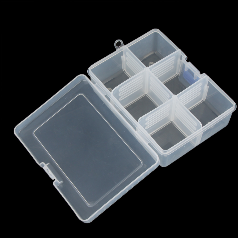 Small Multi-function 6.5in Plastic Tool Storage Box Case Adjustable Tray  F-170 