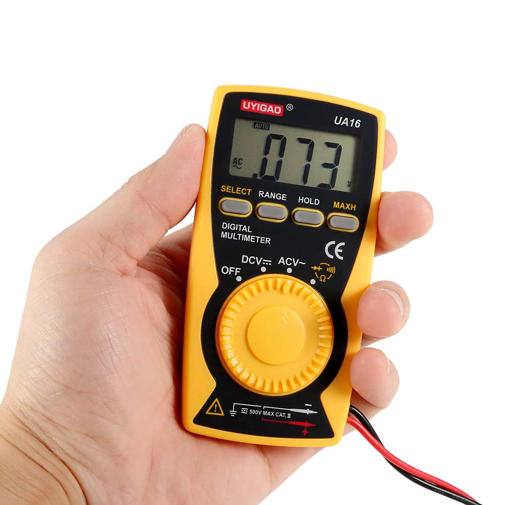 UYIGAO Brand New Digital Multimeter Portable Mini Auto multimetro DMM ...