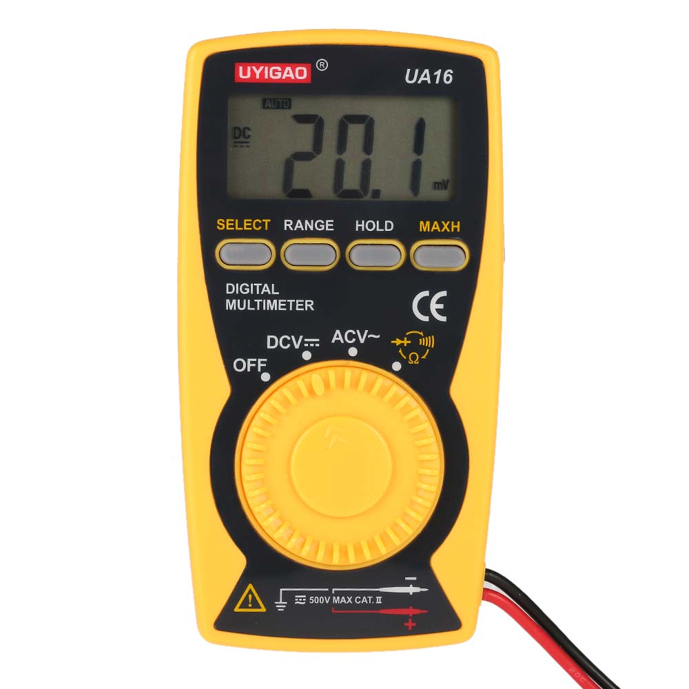 UYIGAO Brand New Digital Multimeter Portable Mini Auto multimetro DMM ...