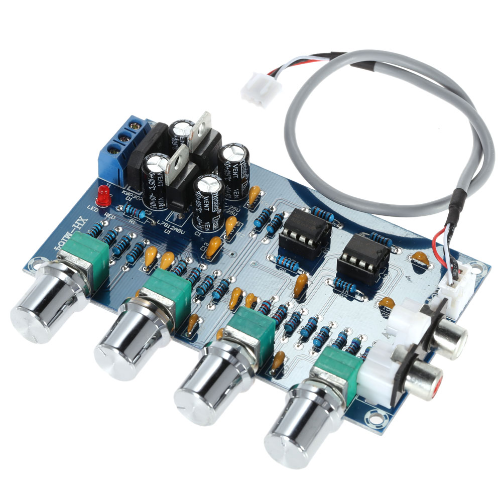 AU-10X NE5532 Audio Preamplifier Headphone Pre Board Gain 20Db 3