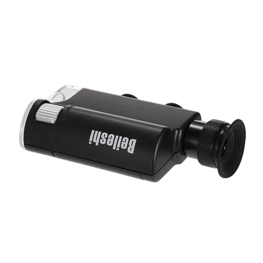 100X Pocket Microscope Adjustable Reading Illuminant Magnifier