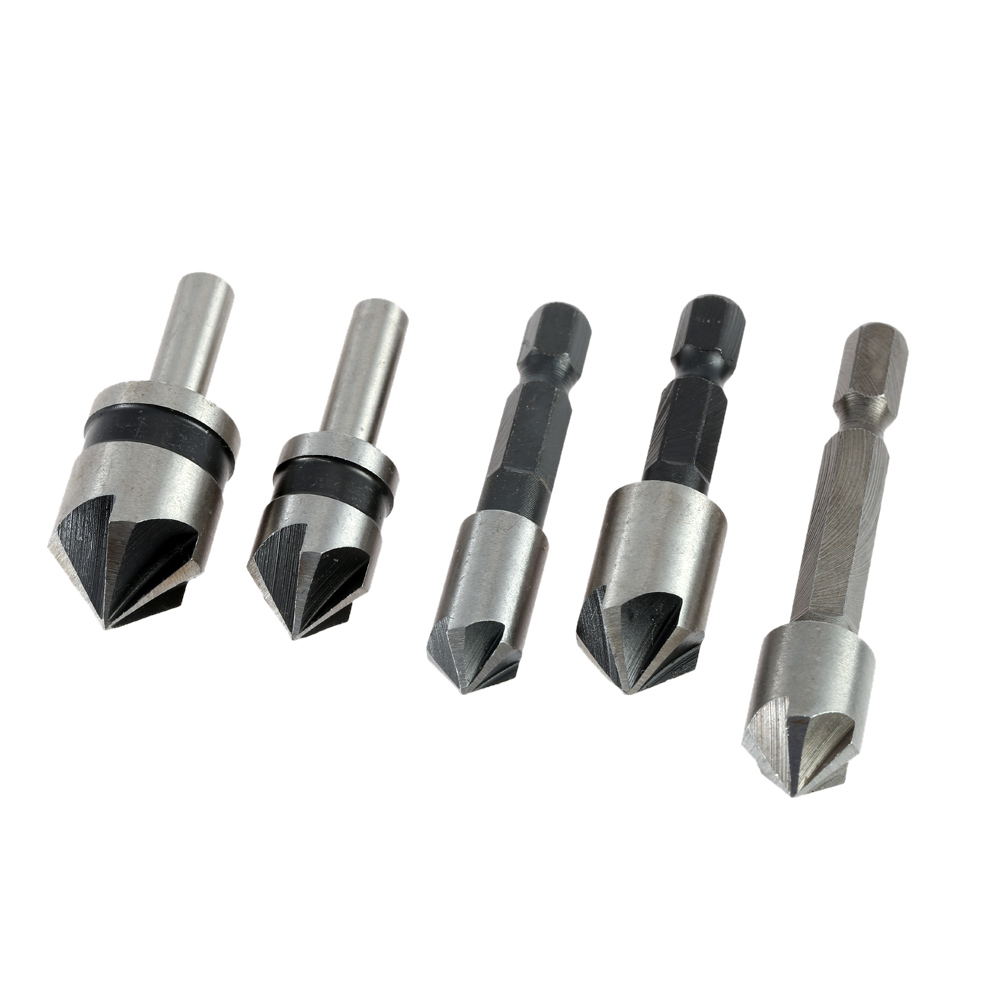 thumbnail image 2 of Bonsicoky 4-Piece Countersink Chamfer Tool Set - HSS Deburring Tools For Metal & Wood (2-20mm) 2 of 10